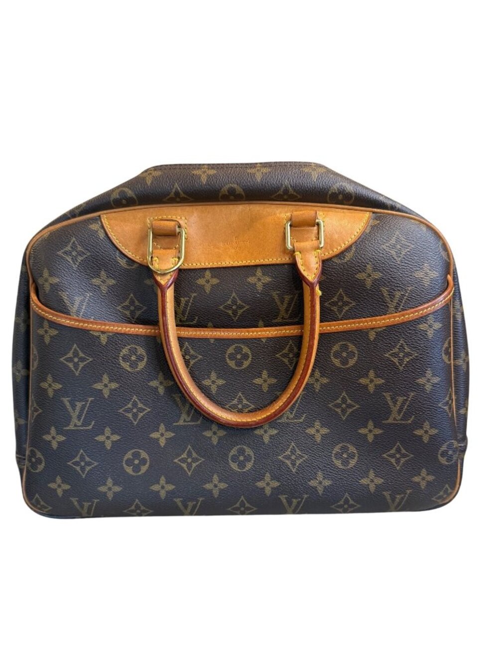 Louis Vuitton Monogram Canvas Deauville Handbag With COA